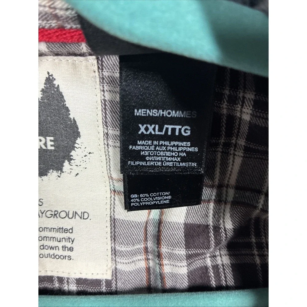 North Face Plaid Flannel Explore Fund Hiking Long Sleeve Cabincore Mens‎ 2XL